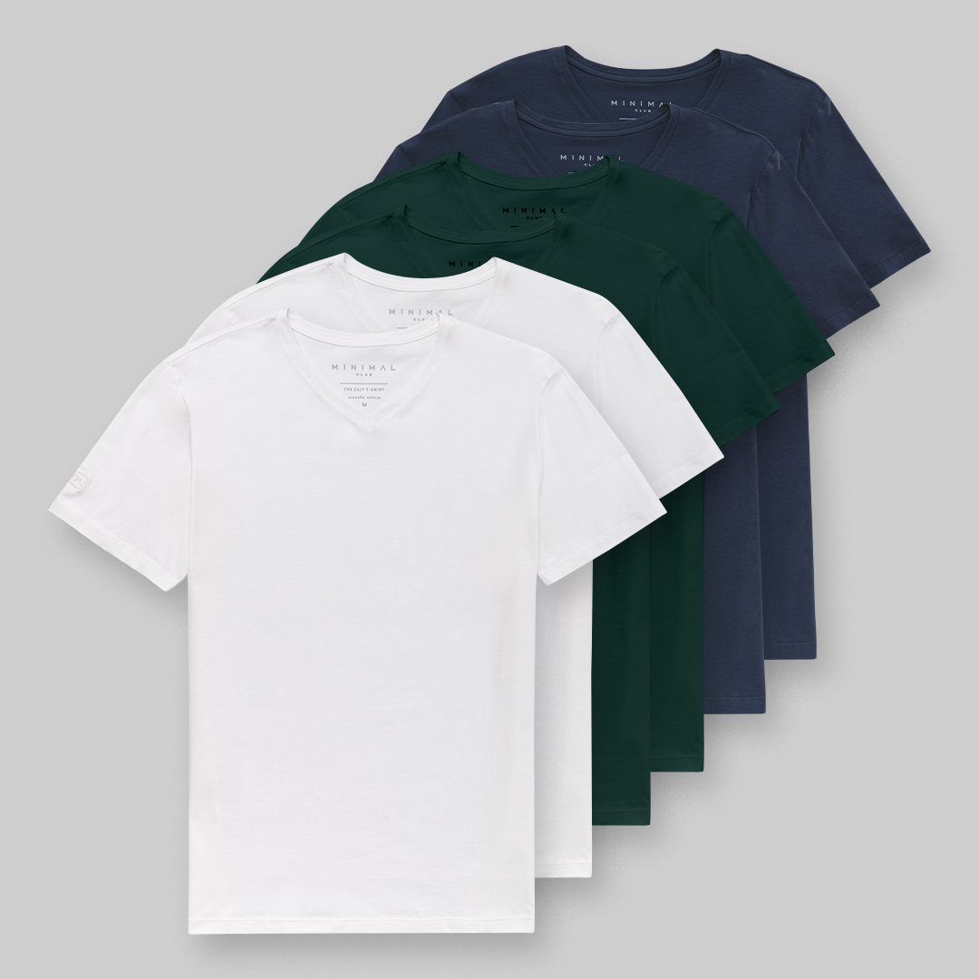 Minimal T-Shirt Kit 6X – Crew Neck