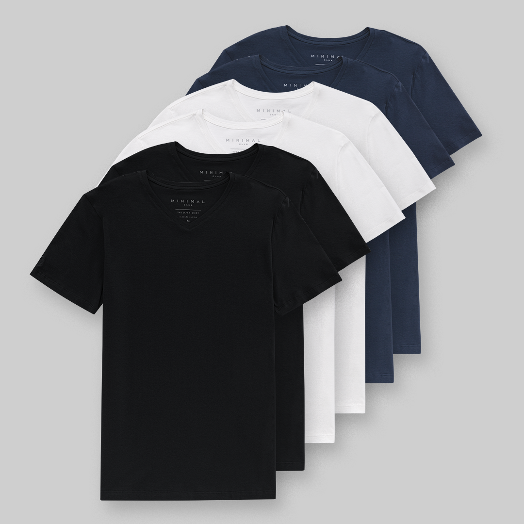 Minimal T-Shirt Kit 6X – Crew Neck