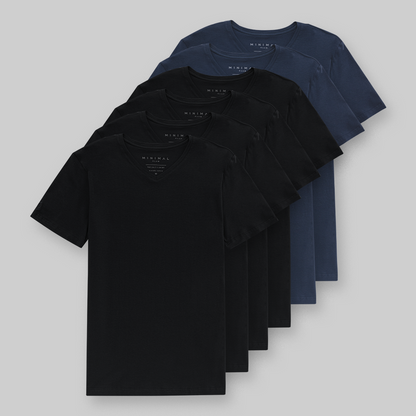 Minimal T-Shirt Kit 6X – Crew Neck