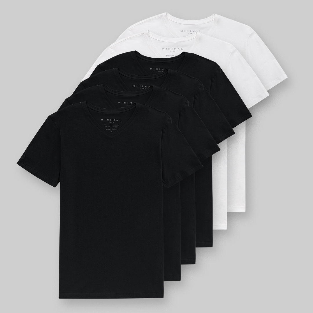 Minimal T-Shirt Kit 6X – Crew Neck