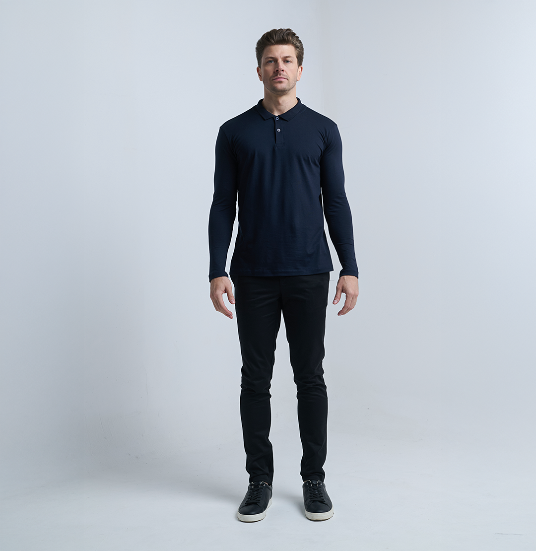 Long Sleeve Polo Shirt