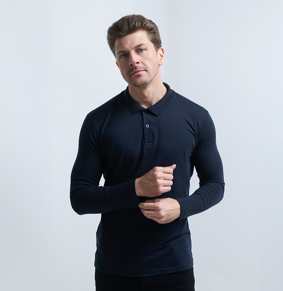 Long Sleeve Polo Shirt