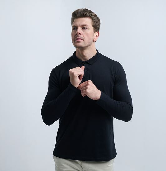 Long Sleeve Polo Shirt